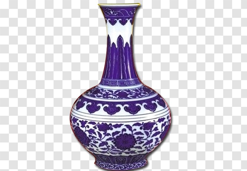 Jingdezhen Qing Dynasty Vase Blue And White Pottery Porcelain - Painting - Exquisite Vase,Blue Transparent PNG
