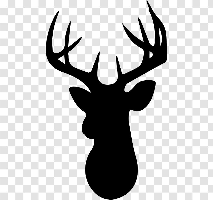 White-tailed Deer Reindeer Silhouette Clip Art - Mammal Transparent PNG