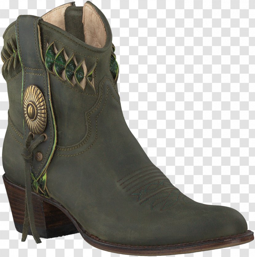 Cowboy Boot Leather Shoe Green - Handbag Transparent PNG