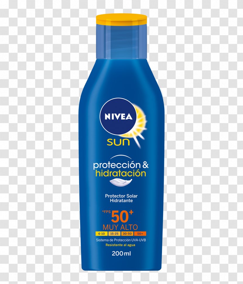 Sunscreen Lotion Nivea Cream Moisturizer - Skin Transparent PNG