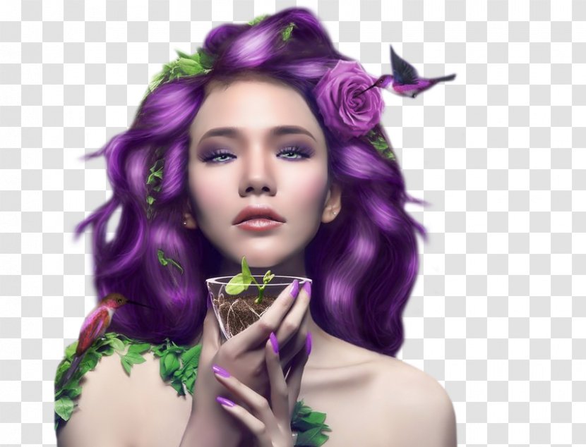 Fantastic Art Fantasy Charmed Digital - Beauty - Flower Transparent PNG