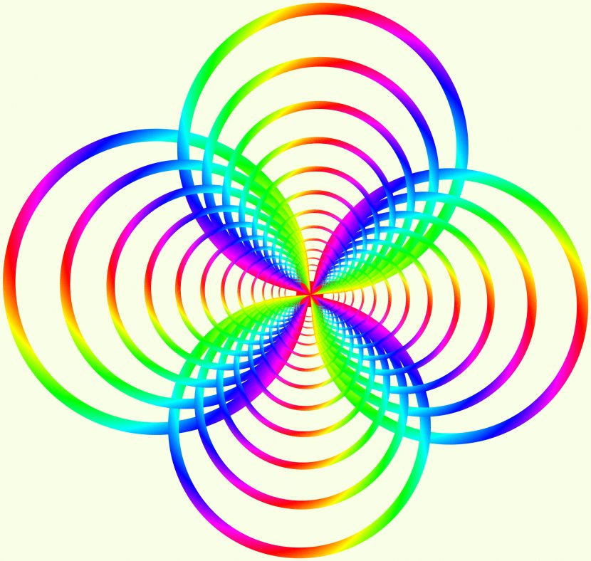 Circle Fractal Geometry Mathematics Clip Art - Crop - Circles Transparent PNG
