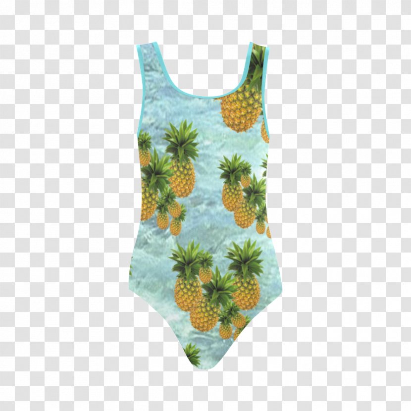 Turquoise Powder Blue Pineapple Swimsuit - Frame - One-piece Transparent PNG