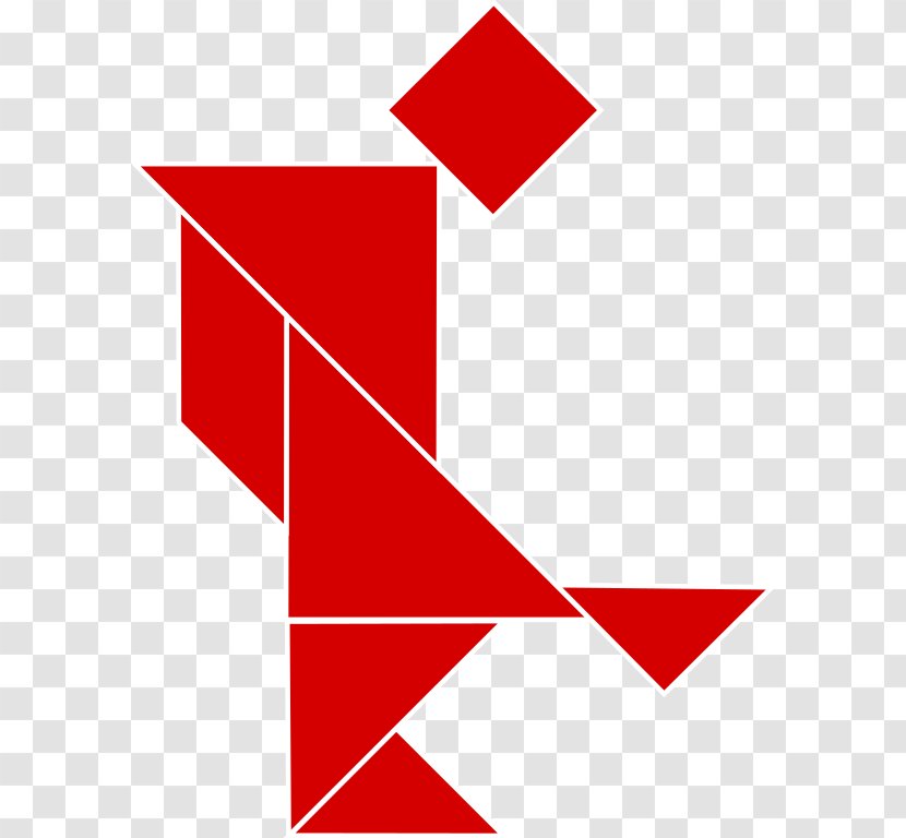 Tangram Tile-based Game Wikimedia Commons Triangle - Pravidlo Transparent PNG