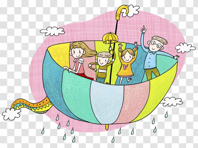 Stock Illustration Rain - Frame - Happy Child Transparent PNG