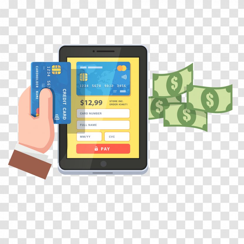 Payment Card Credit Debit Mobile - Gadget Transparent PNG