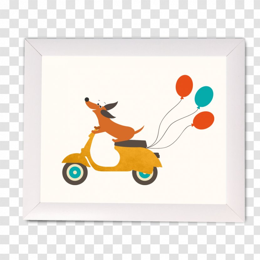 Canidae Dog Scooter Cartoon - Tail Transparent PNG
