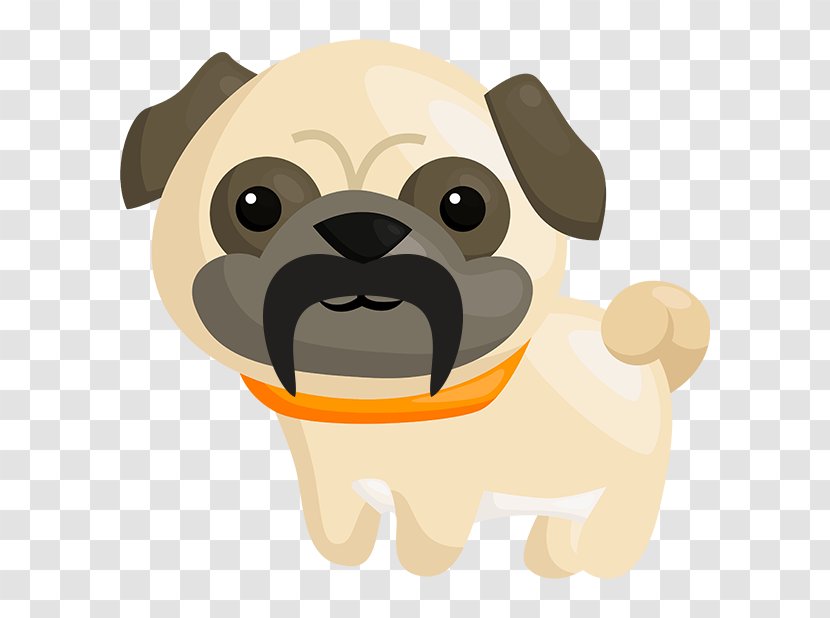 Pug Puppy Dog Breed Companion Emoji - Nose Transparent PNG