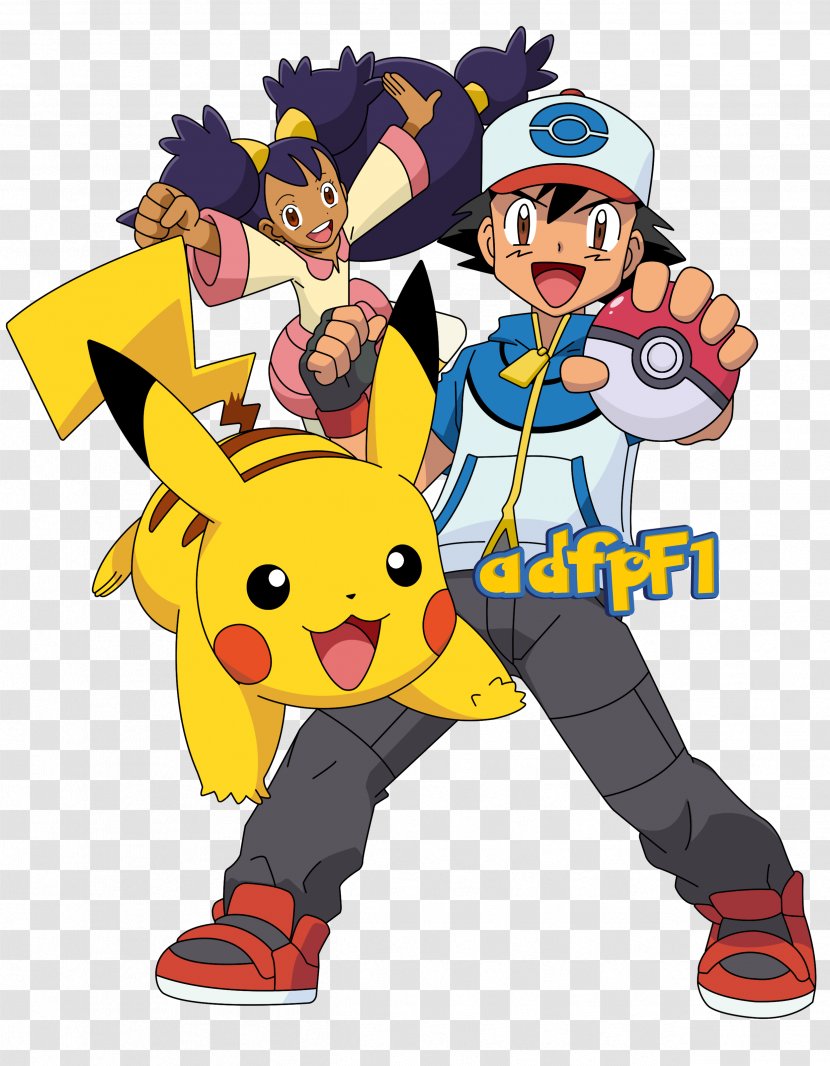 Ash Ketchum Cilan Pokémon Black 2 And White Iris Brock - Flower - Pikachu Transparent PNG