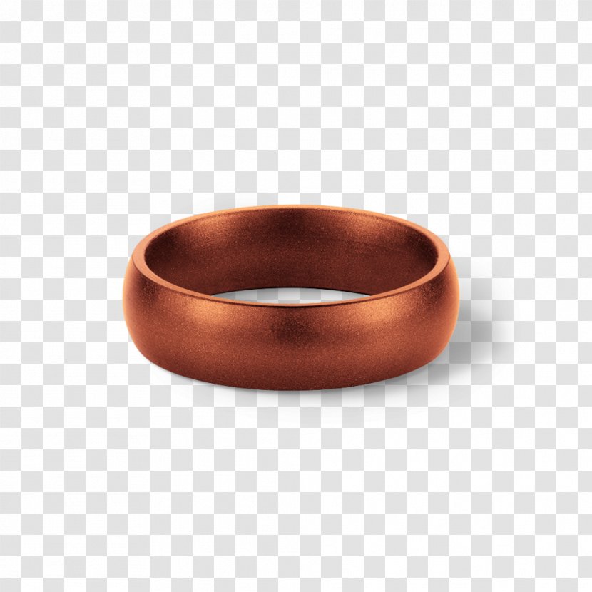 Wedding Ring Metal QALO Copper - Realistic Alphabet Transparent PNG