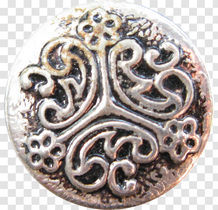 Silver Button Collecting Locket Copper Jewellery - Material Transparent PNG