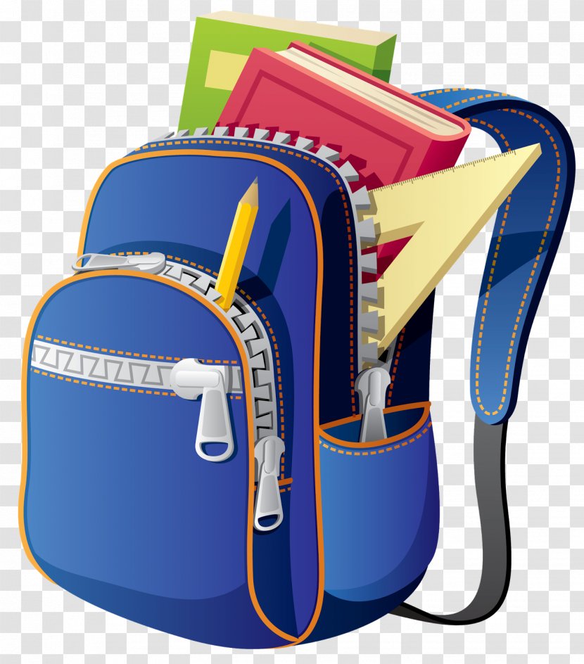 Backpack School Bag Clip Art - Yellow Transparent PNG
