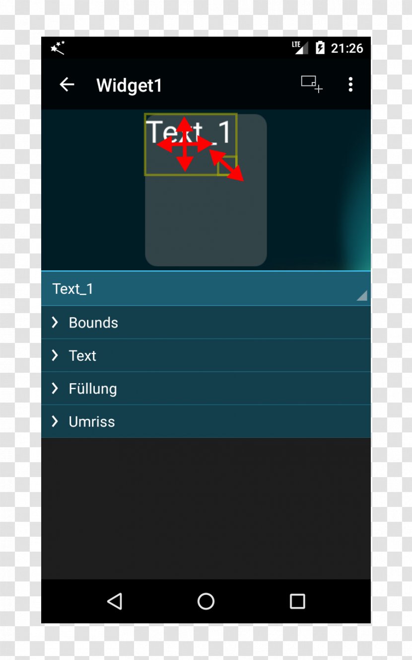 Software Widget Feature Phone Screenshot Smartphone Text - Psychedelic Elements Transparent PNG