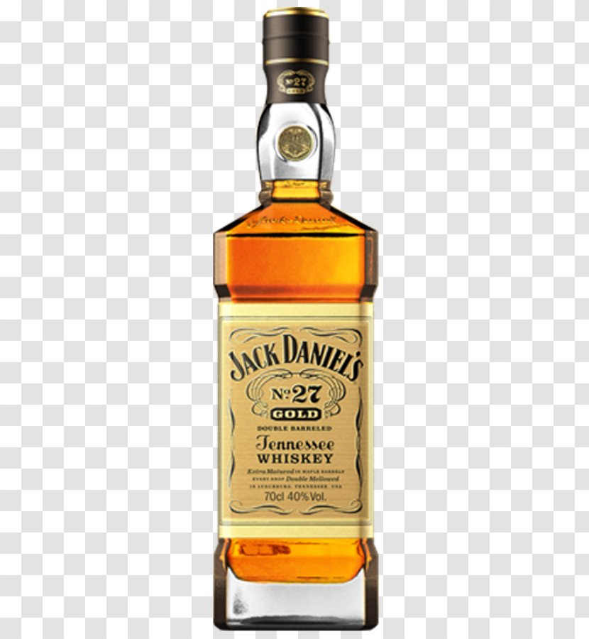 Tennessee Whiskey Jack Daniel's Bourbon Distilled Beverage - Gold Transparent PNG