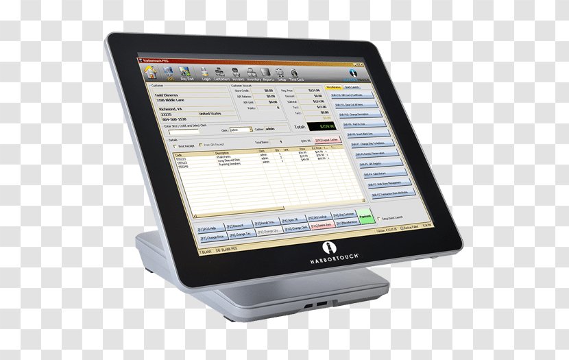 Computer Software Harbortouch Point Of Sale Retail POS Solutions - Hardware Transparent PNG