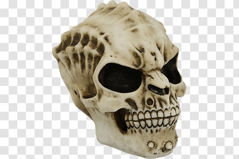 Skull Skeleton Jaw Statue Figurine - Demon Transparent PNG
