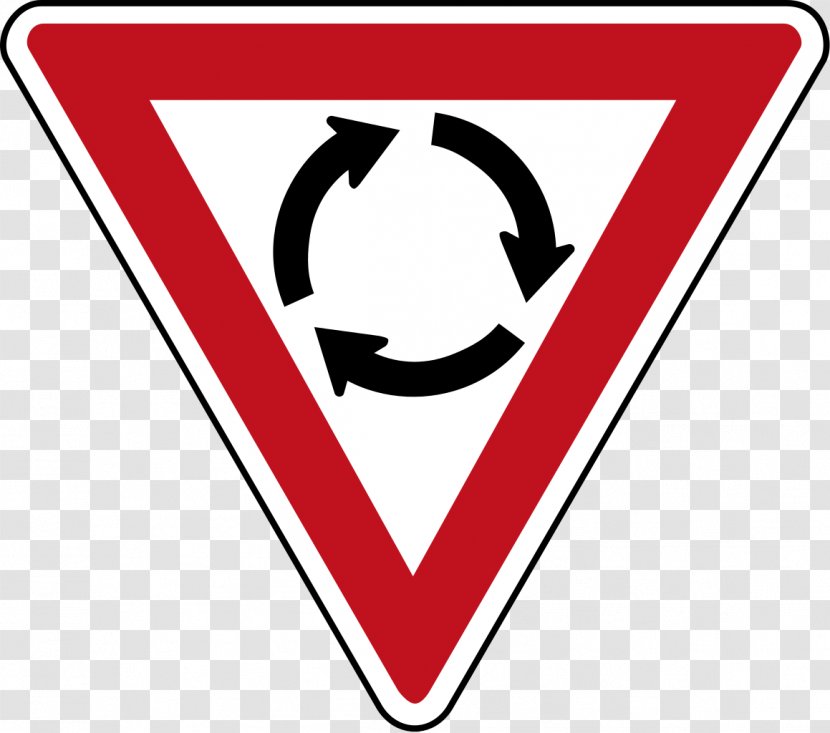 Priority Signs Roundabout Yield Sign Traffic Stop - Regulatory - Australia Transparent PNG