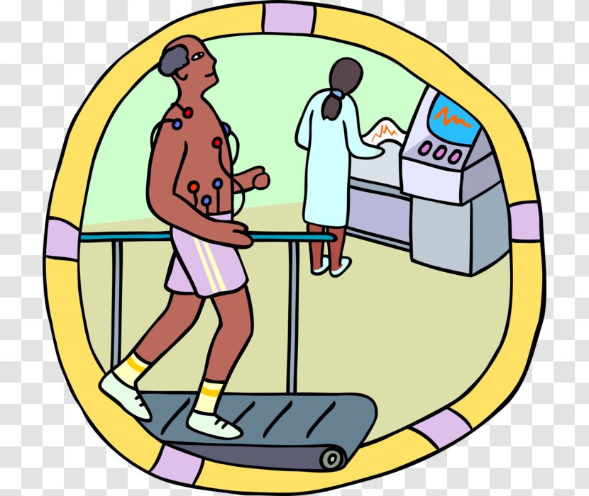 Treadmill Clip Art Electrocardiography Respiration Exercise - Microsoft Powerpoint - Administer Vector Transparent PNG