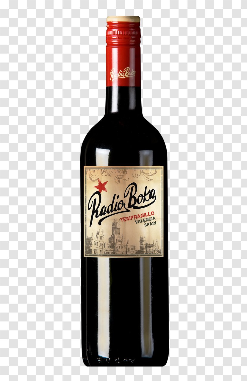 Tempranillo Red Wine Liquor Must - Glass Bottle - Sparkling Spain Transparent PNG