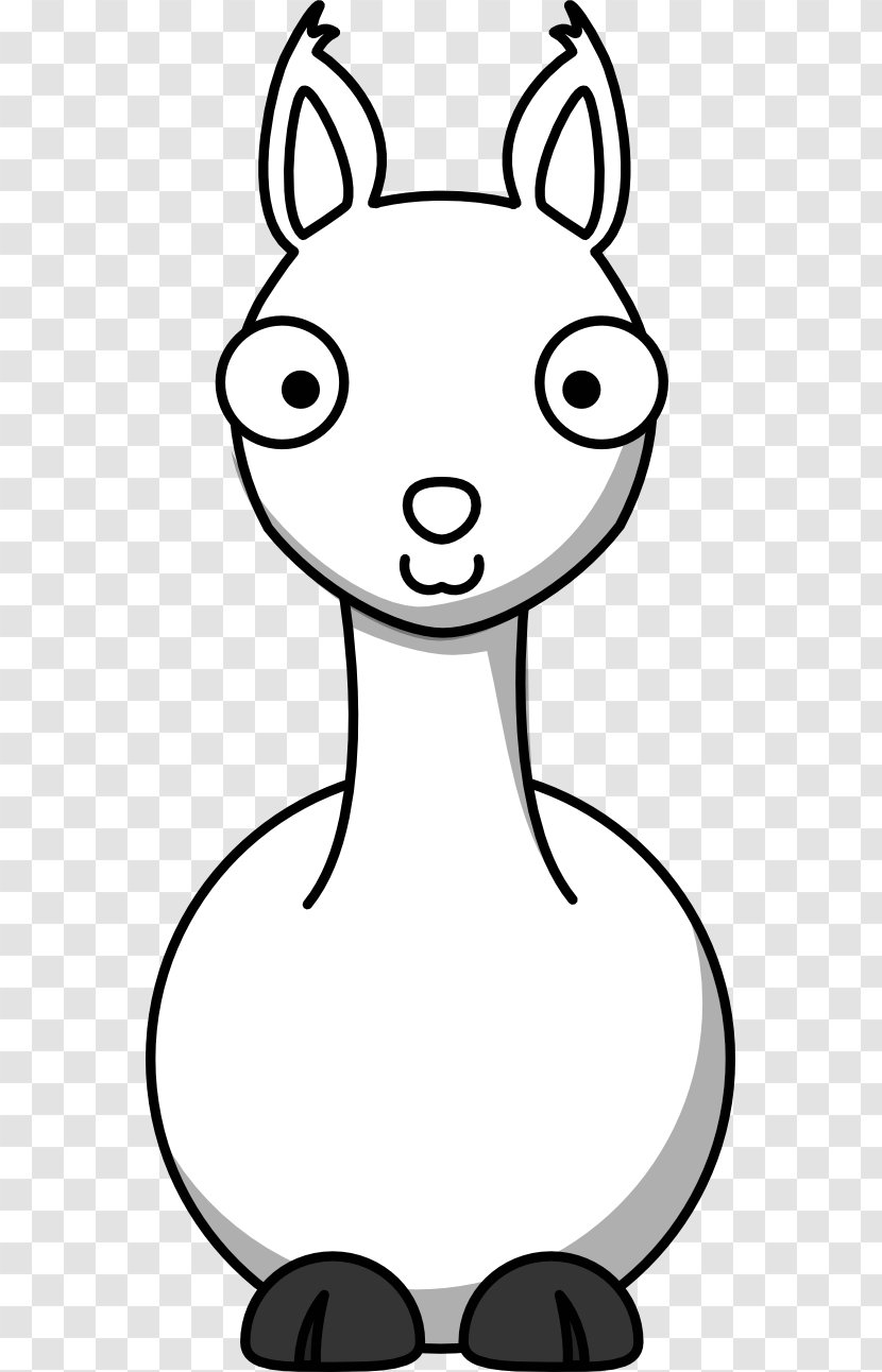 Llama Alpaca Cartoon Clip Art - Free Content - Graphics Images Transparent PNG