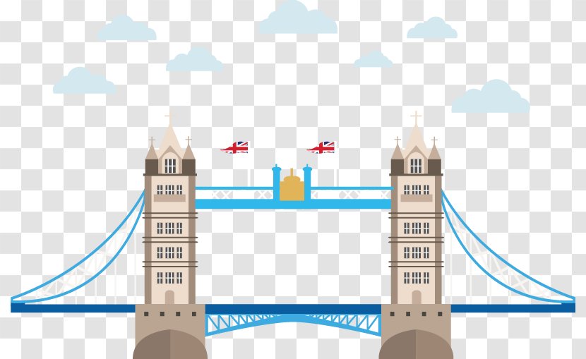 London Bridge Big Ben - Art - Creative Vector Material Tower Transparent PNG