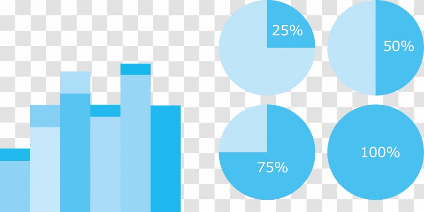 Euclidean Vector Statistics - Blue - Survey Data Transparent PNG