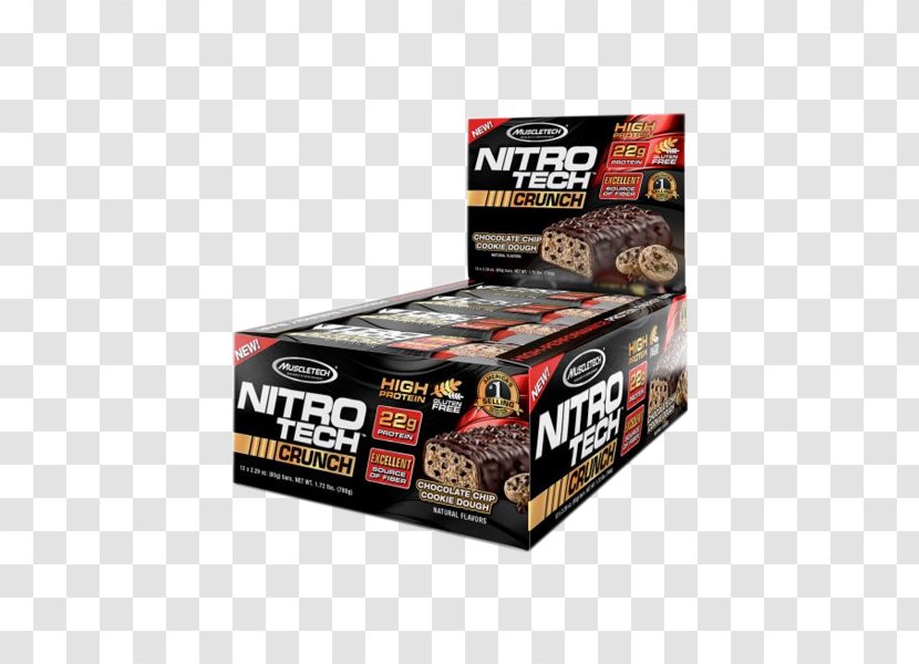 Nestlé Crunch Chocolate Chip Cookie Bar MuscleTech Protein - Energy Transparent PNG