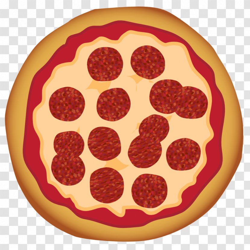 Pizza Fast Food Clip Art - Orange - Pepperoni Transparent PNG