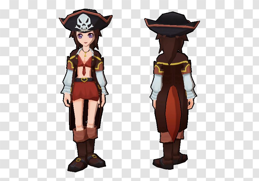 Costume Design Cartoon - Pirate Woman Transparent PNG