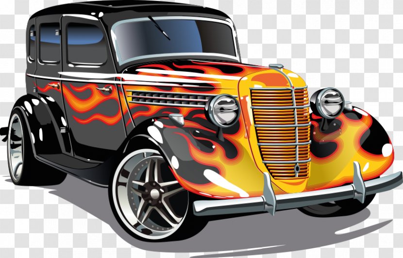 Car Vector Graphics Hot Rod Clip Art Royalty-free - Drawing Transparent PNG