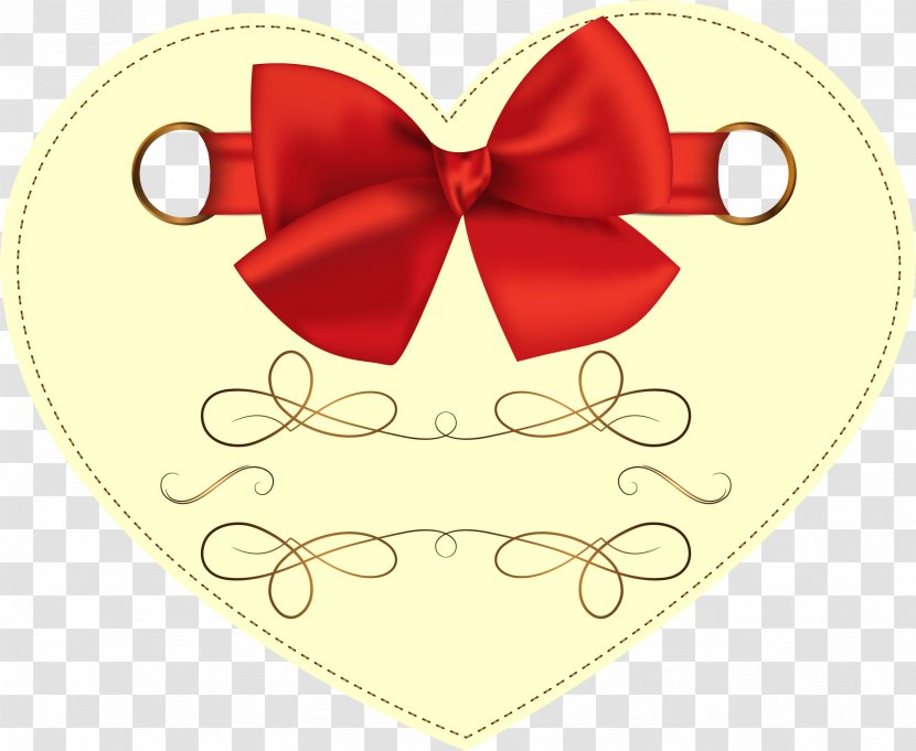 Valentines Card - Ribbon - Butterfly Transparent PNG