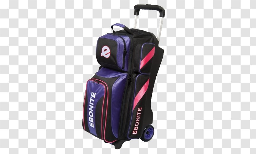 Ebonite Transport III Black/Blue-Bowling Bags International, Inc. Ball - Hand Luggage - Puple Pink Bowling Shoes Transparent PNG