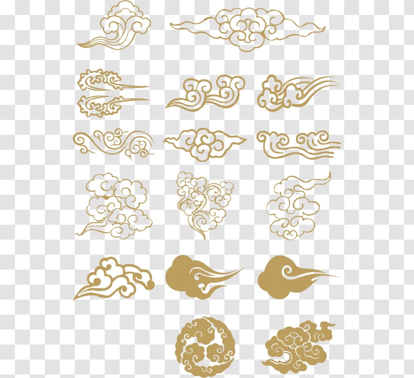 Xiangyun County Clip Art - Material - China Elements Of Decorative Pattern Clouds Transparent PNG