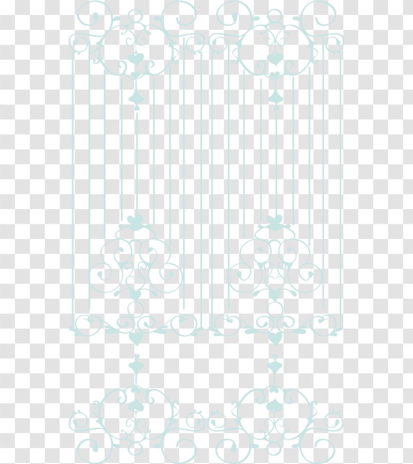 Structure Pattern - Point - Vector European Retro Blue Iron Gate Transparent PNG