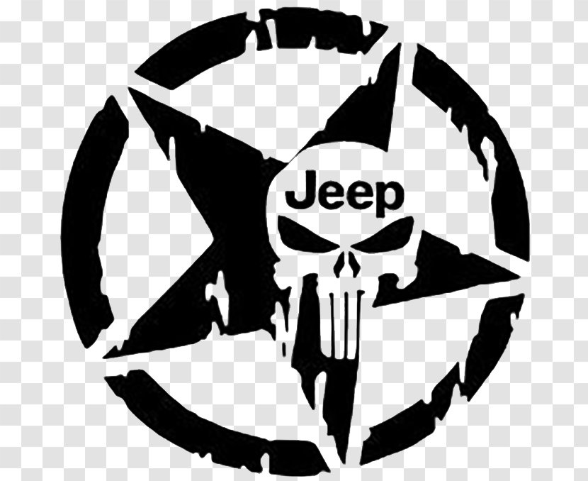 Punisher Jeep Decal Sticker Car - Bumper - Wrangler Banner Transparent PNG
