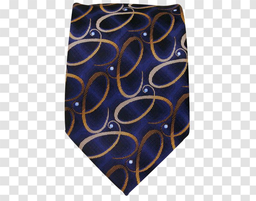 Necktie Navy Blue Paisley Jacquard Loom - Grey - Silk Pattern Transparent PNG