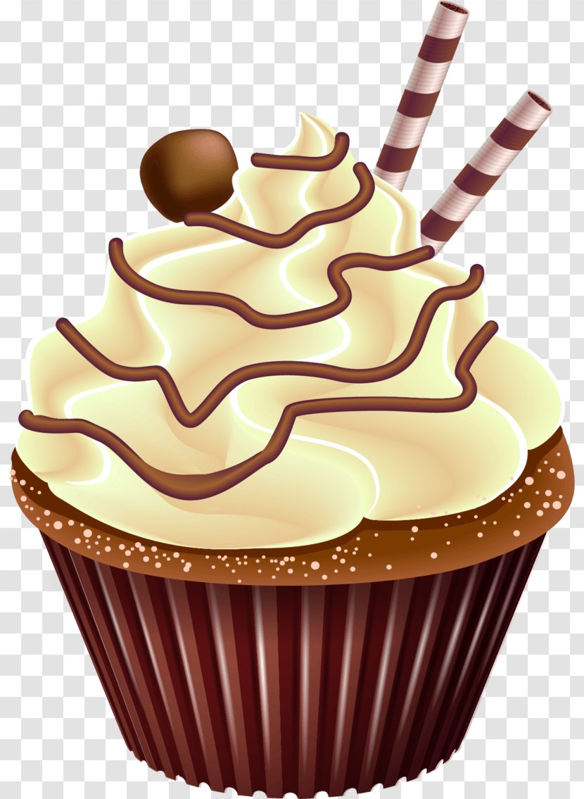 Cupcake Cream Dessert Image - Baking Cup - Panettone Transparent PNG