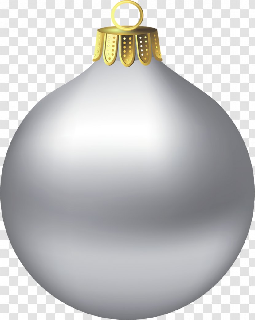 Christmas Ornament Day Decoration Santa Claus Clip Art - Tree - Silver Transparent PNG