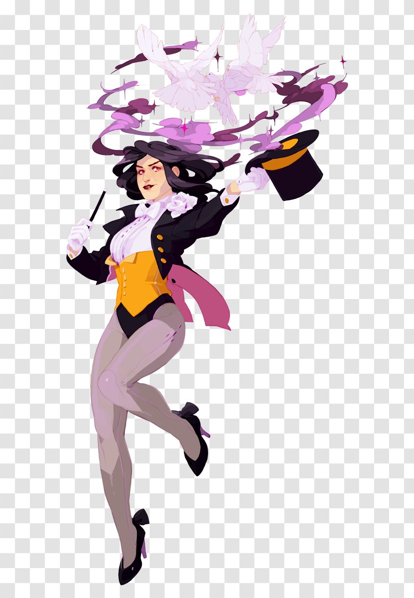 Zatanna Zachary Zatara Damian Wayne DC Animated Universe Transparent PNG