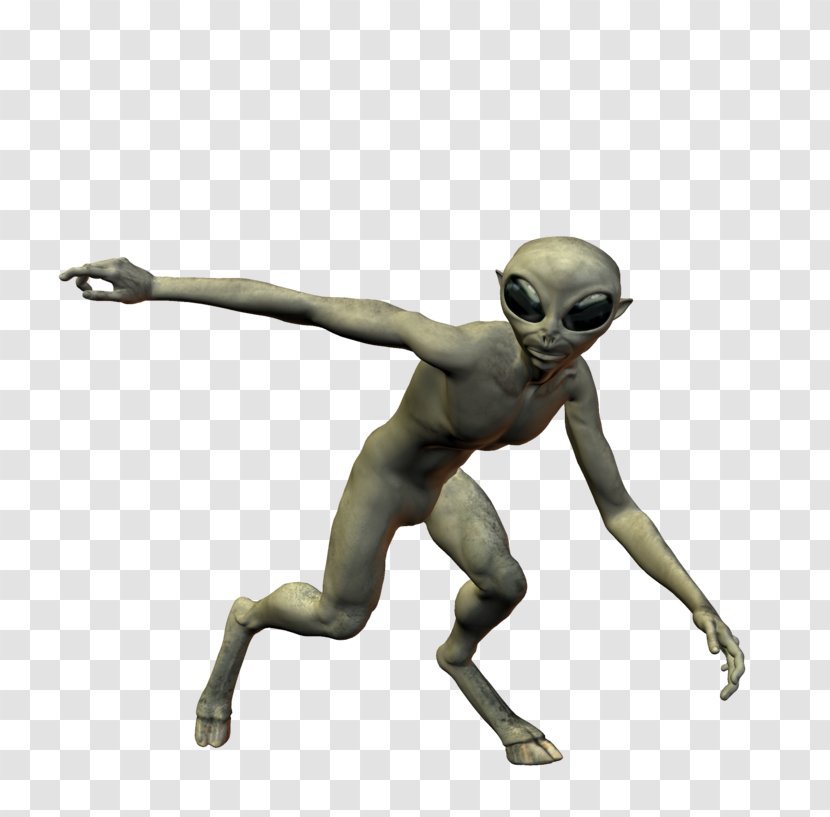 Animal Figurine Fiction Character - Grey Alien Transparent PNG