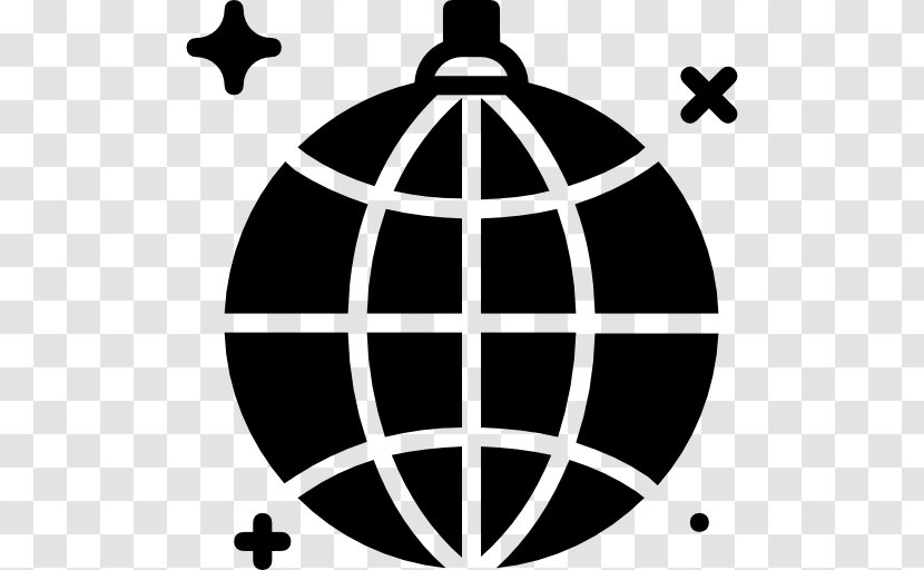 Globe Logo Clip Art - Monochrome Transparent PNG