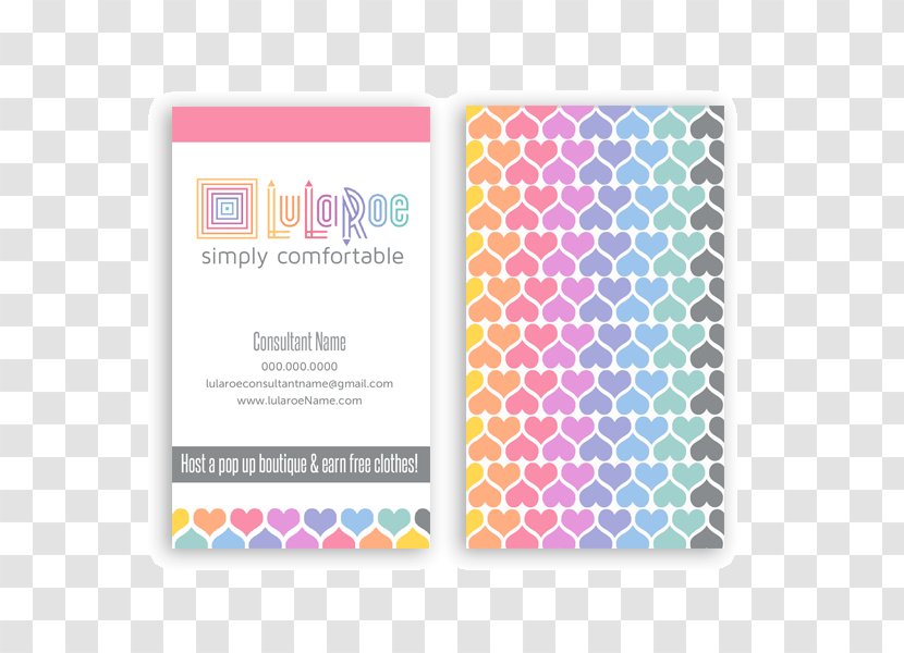 Paper Business Cards LuLaRoe Information - Camcard - VISITING CARD Transparent PNG
