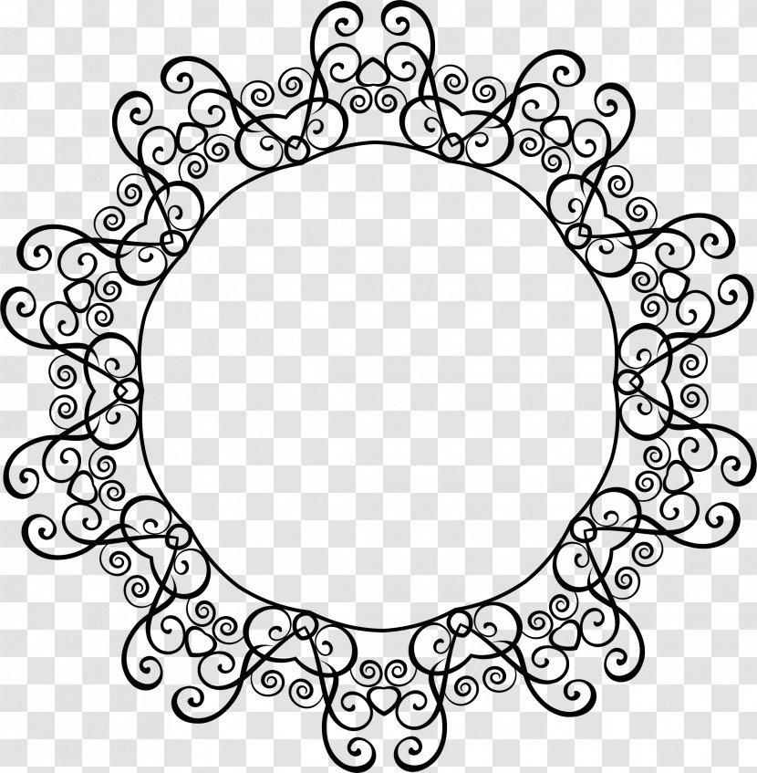 Line Art Drawing Clip - Symmetry - Swirls Transparent PNG