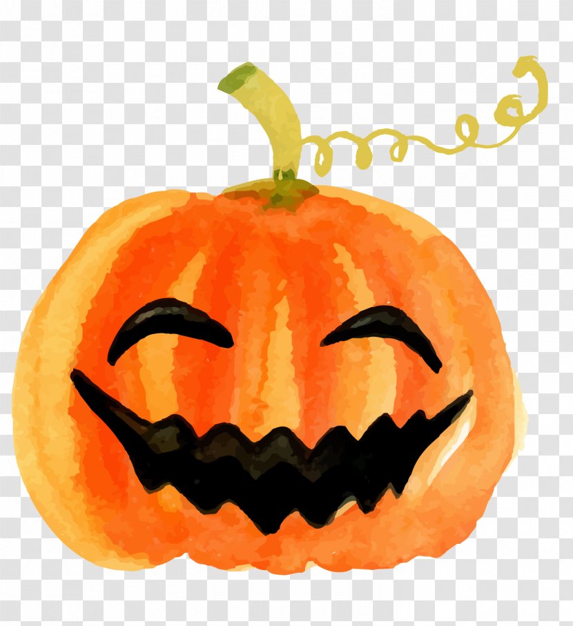 Calabaza Pumpkin Halloween Jack-o-lantern - Jack O Lantern - Smiling Transparent PNG