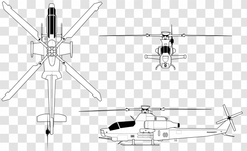 Bell AH-1Z Viper AH-1 Cobra Helicopter SuperCobra UH-1Y Venom - Boeing Ah64 Apache Transparent PNG