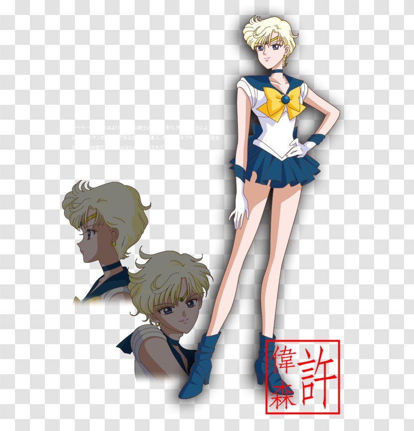 Sailor Neptune Uranus Moon Pluto Chibiusa - Flower Transparent PNG