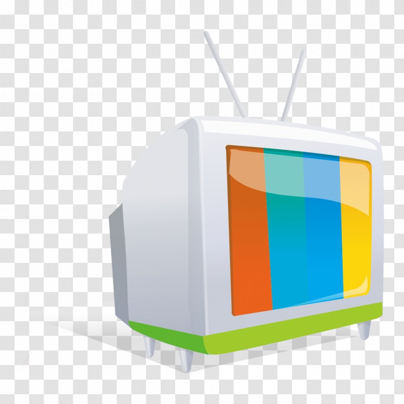 Graphic Design Television Set - White TV Vector Material Transparent PNG