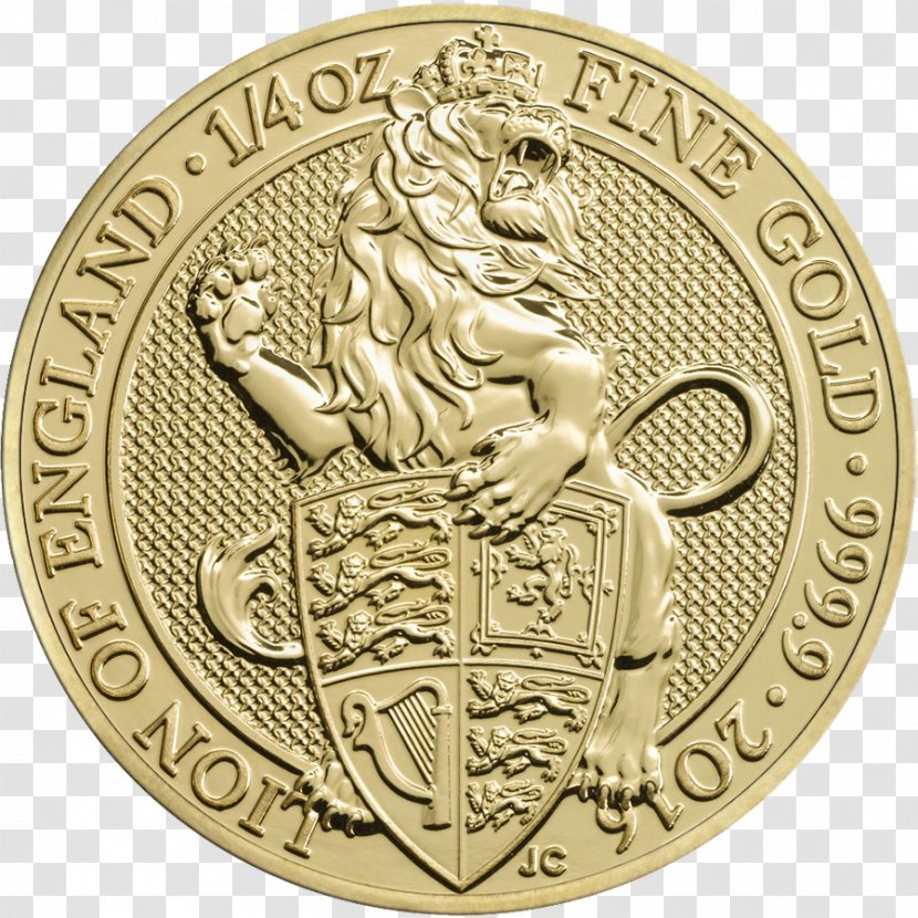 Royal Mint Bullion Coin The Queen's Beasts Gold - Lunar Series Transparent PNG