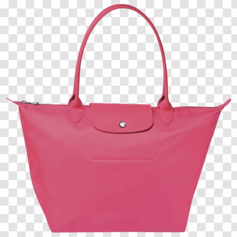 Longchamp Handbag Pliage Tote Bag - Magenta Transparent PNG