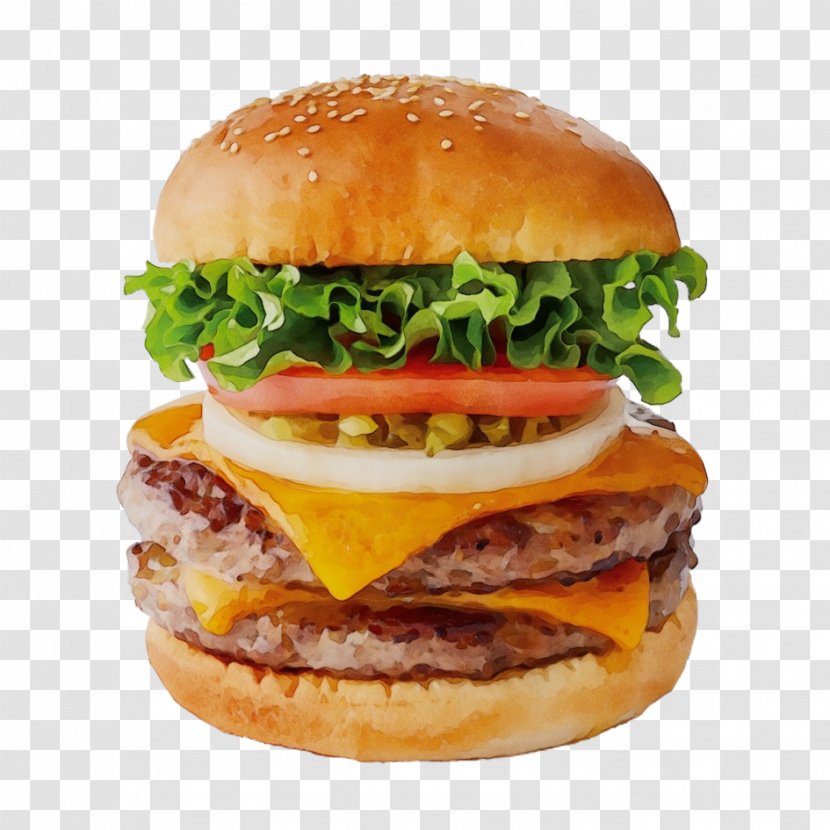 Junk Food Cartoon - Cheeseburger - Ham And Cheese Sandwich Baked Goods Transparent PNG